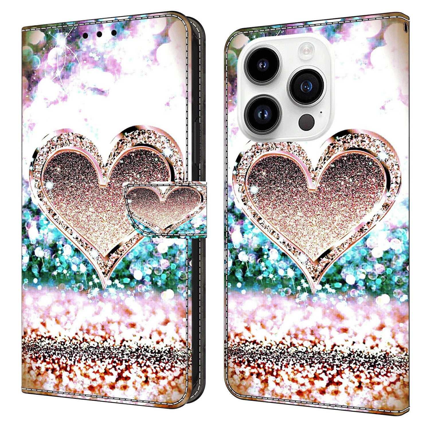 For iPhone 14 Pro PU Leather Wallet Case 3D Pattern Printed Magnetic Closure Stand Phone Cover For iPhone 14 Pro PU Leather Wallet Case 3D Pattern Printed Magnetic Closure Stand Phone Cover